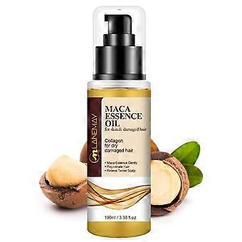Moroccan Argan Oil for Hair Healing, Cold Pressed Weightless Argan Oil Hair Serum, Maca Essence Hair Oil for Dry Damaged Hair 100ml