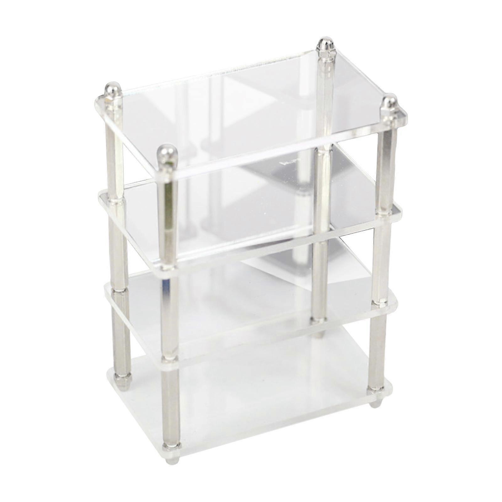 Miniature Display Rack Miniature Furniture Model L Clear