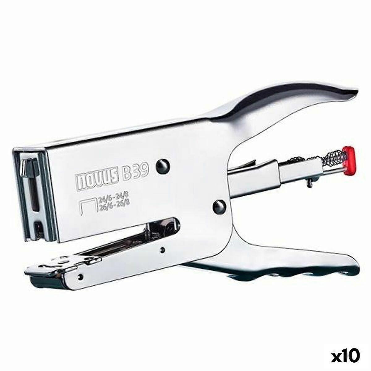 Tűzőgép Novus B 39 ezüst (10 db)