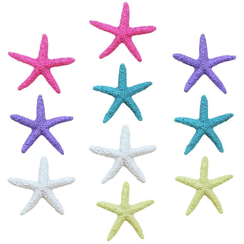 Fish Tank Accessories, Detailed Sea Star Ornaments for Aquatic Environments