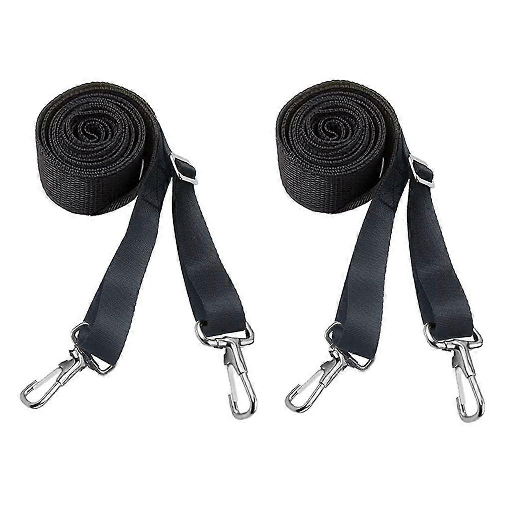 2Pcs Webbing Strap Stainless Snap Hooks Bimini Top Hardware Marine Top Straps