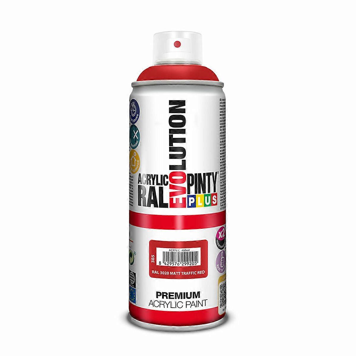 Spray paint Pintyplus Evolution RAL 3020 Traffic Red 400 ml Matt