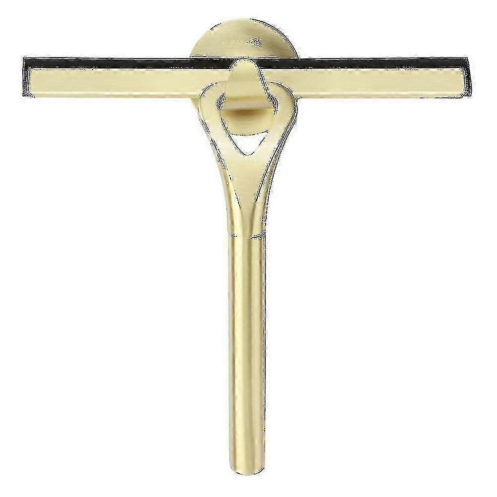 Stainless Steel Shower & Window Squeegee with No-Drill Wall Mount Bracket