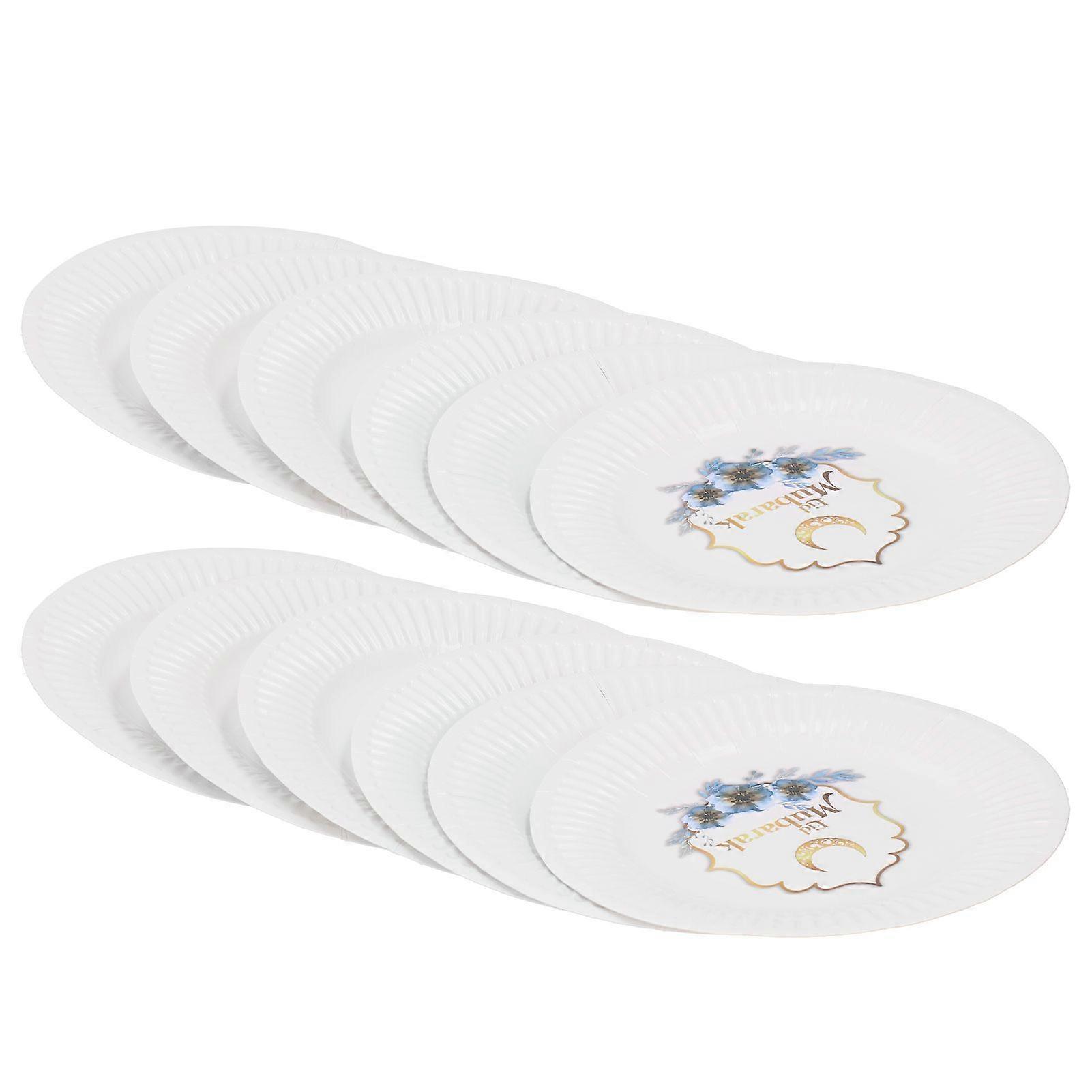 2025 Latest Model  12Pcs Disposable Dinner Plate Ramadan Islam Religious