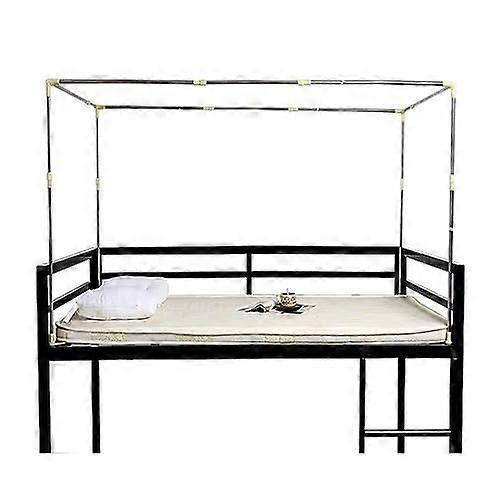Mosquito net for dorms, telescopic bracket, sizeadjustable, bed curtain rod, silver
