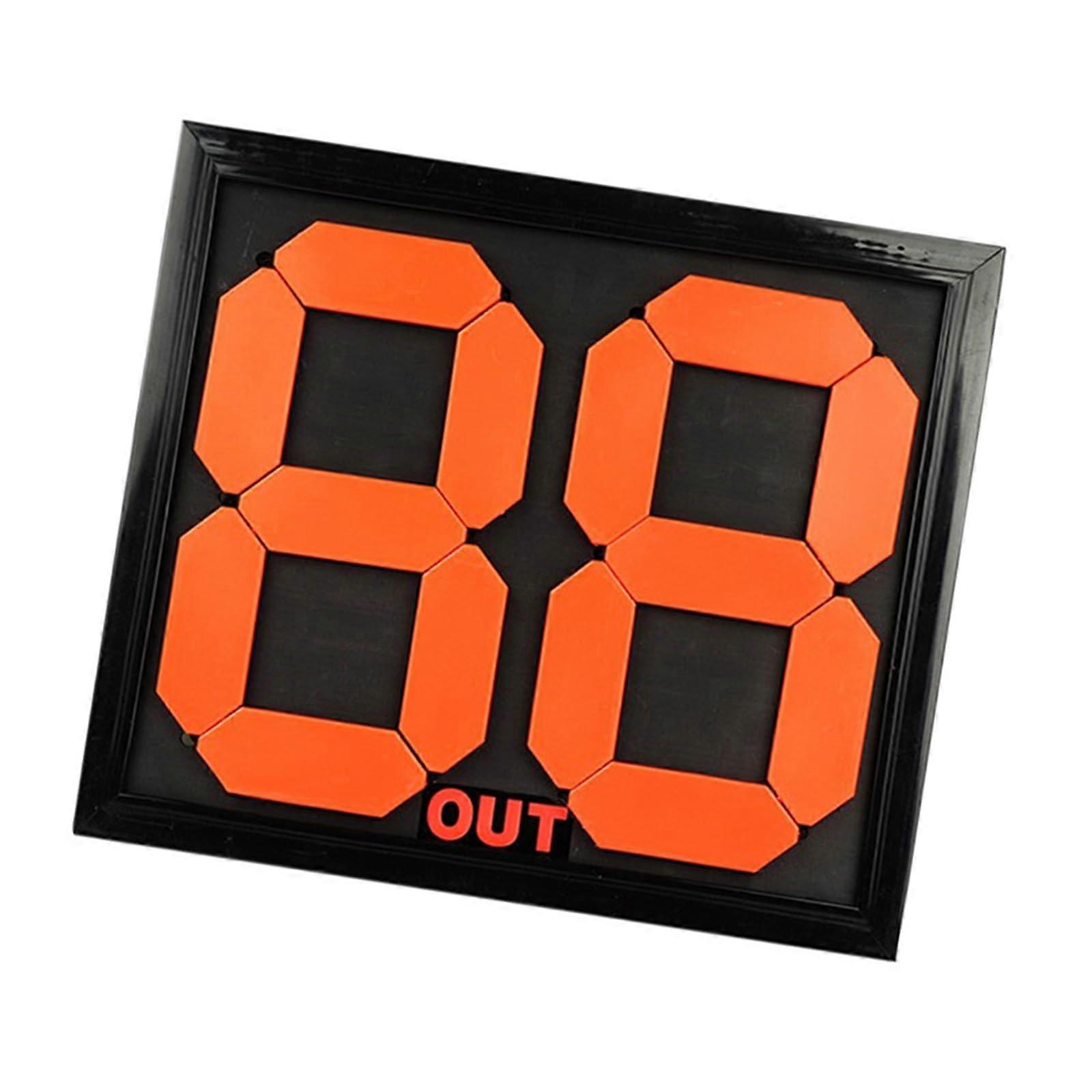 Football Substitution Board Double-Sided Manual Display Plate for Soccer Match Player Change