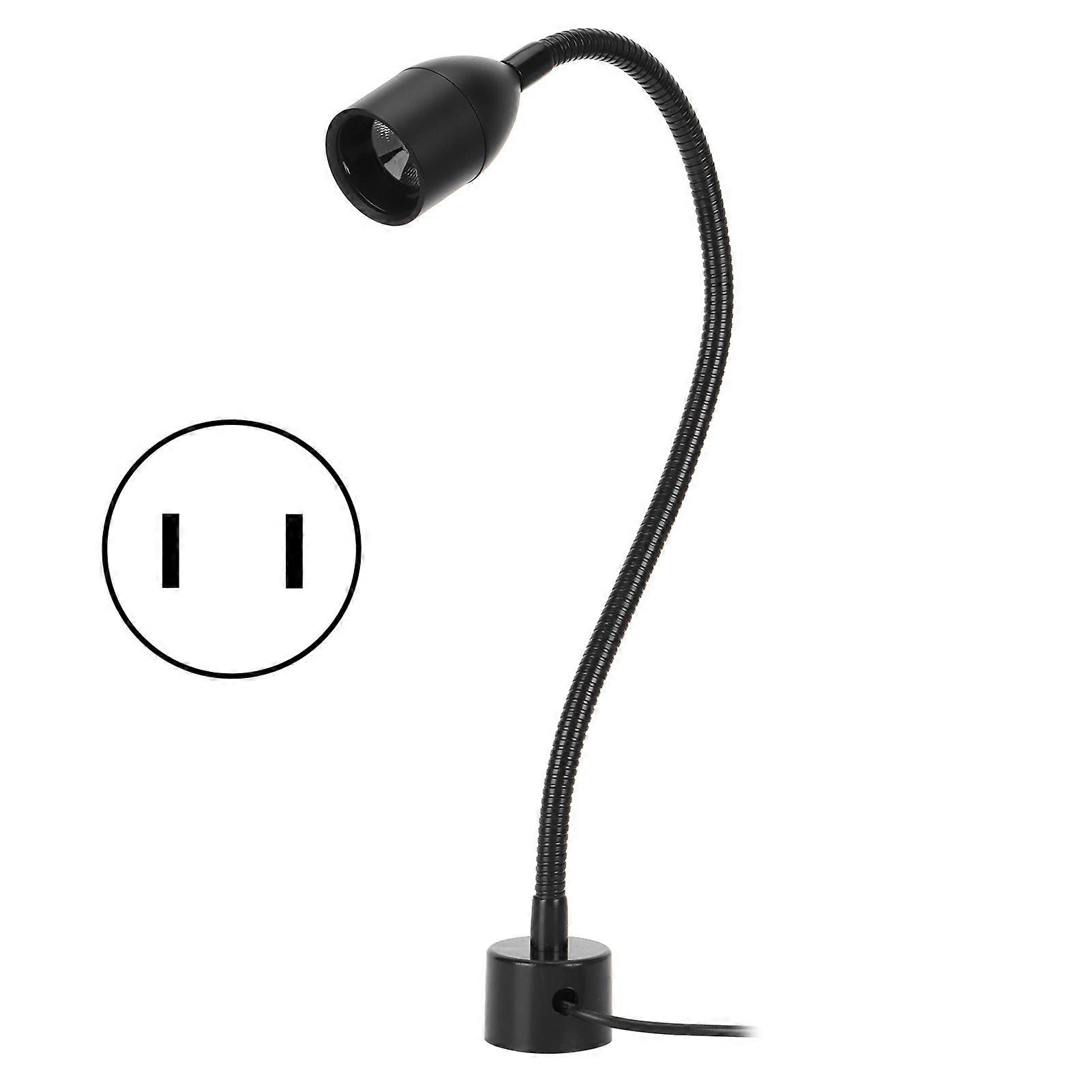 Lampe de travail LED 5 W, flexible, col de cygne, base magnétique, pour machine à coudre, éclairage industriel, prise US 110-220 V
