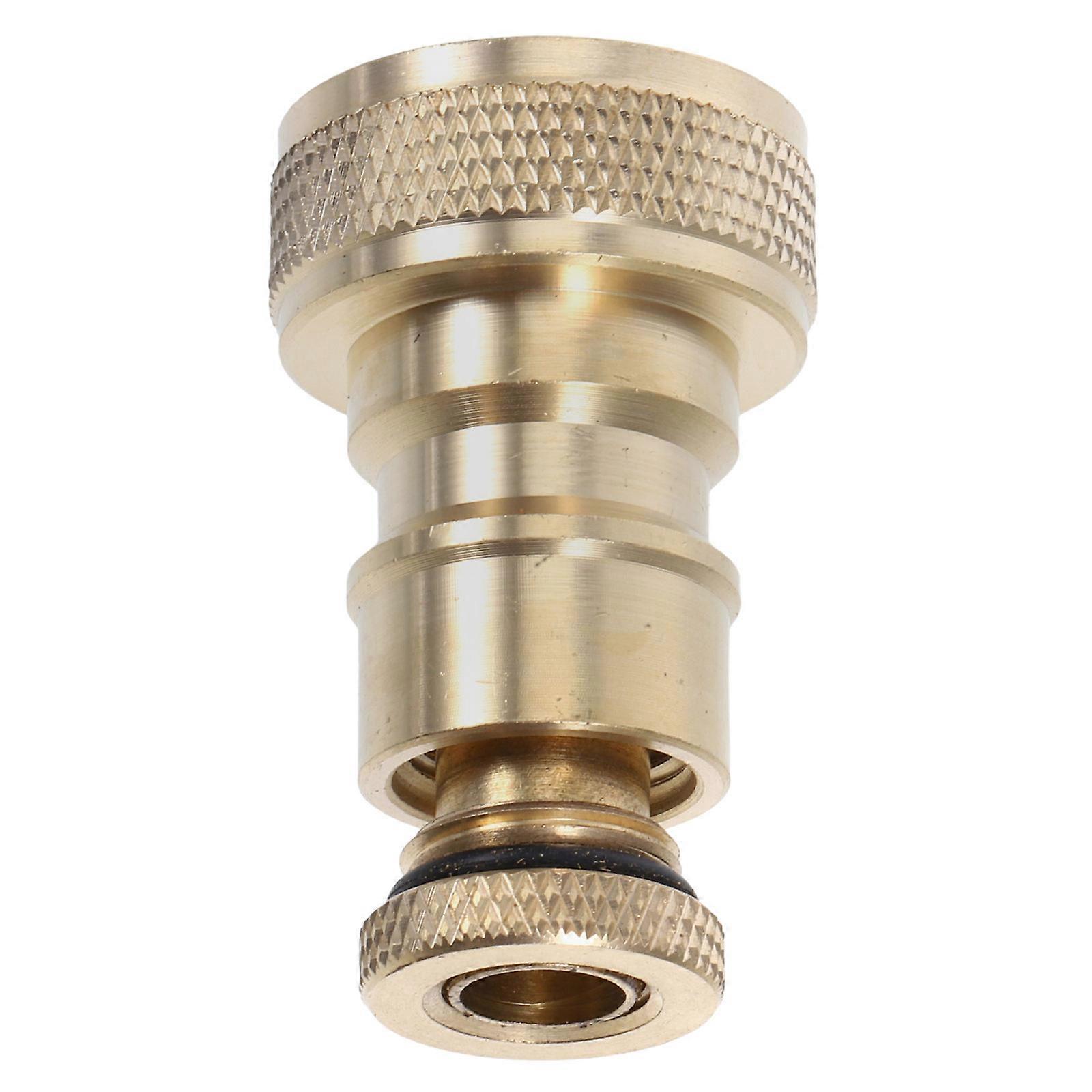 Washing Machine Inlet Adapter Prevents Accidental Disconnections DIY Users Automatic Water Stop 3.30X2.00X1.50CM Golden 1Pcs