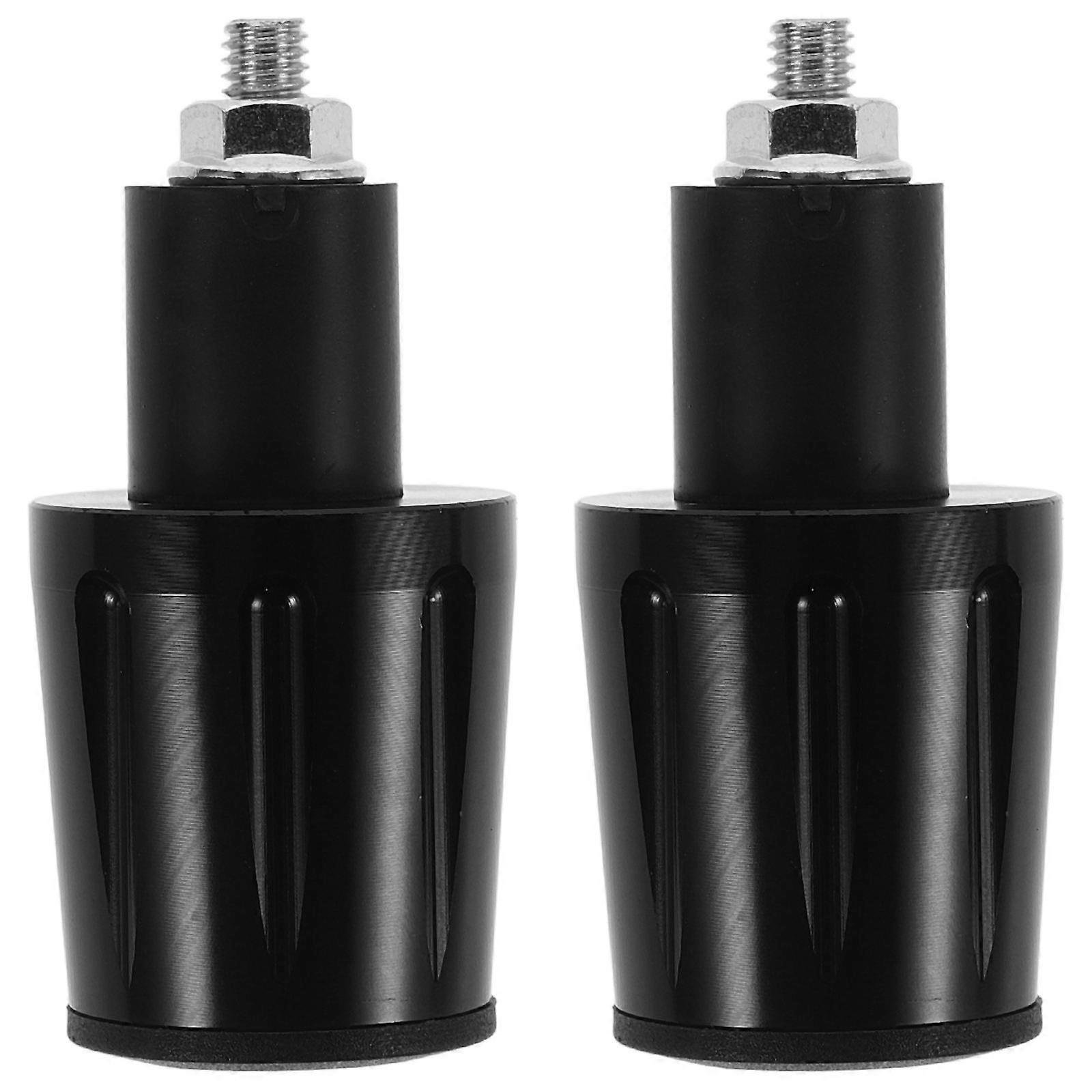 Motorcycle Handlebar Plug Slider Ends Sleek Riding Experience Enhancement Black 7.00X3.00X3.00CM 1 Pair