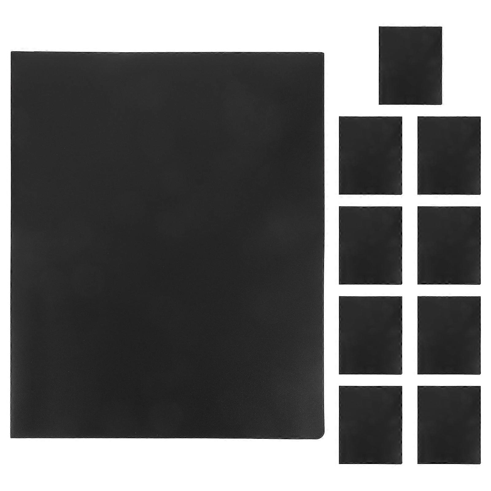 It looks like you're referencing a product description for **black PP (polypropylene) pocket folders**. Here's a refined and more detailed version of