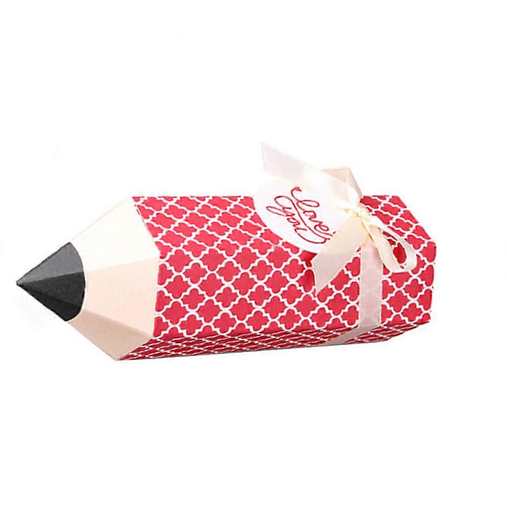 Candy Boxes for Children Red Pencil Design present Boxes Party Favor Boxes 15Set