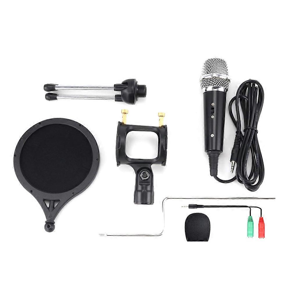 Microphone For Singing Desktop Mic With For Live Broadcasting 1Set