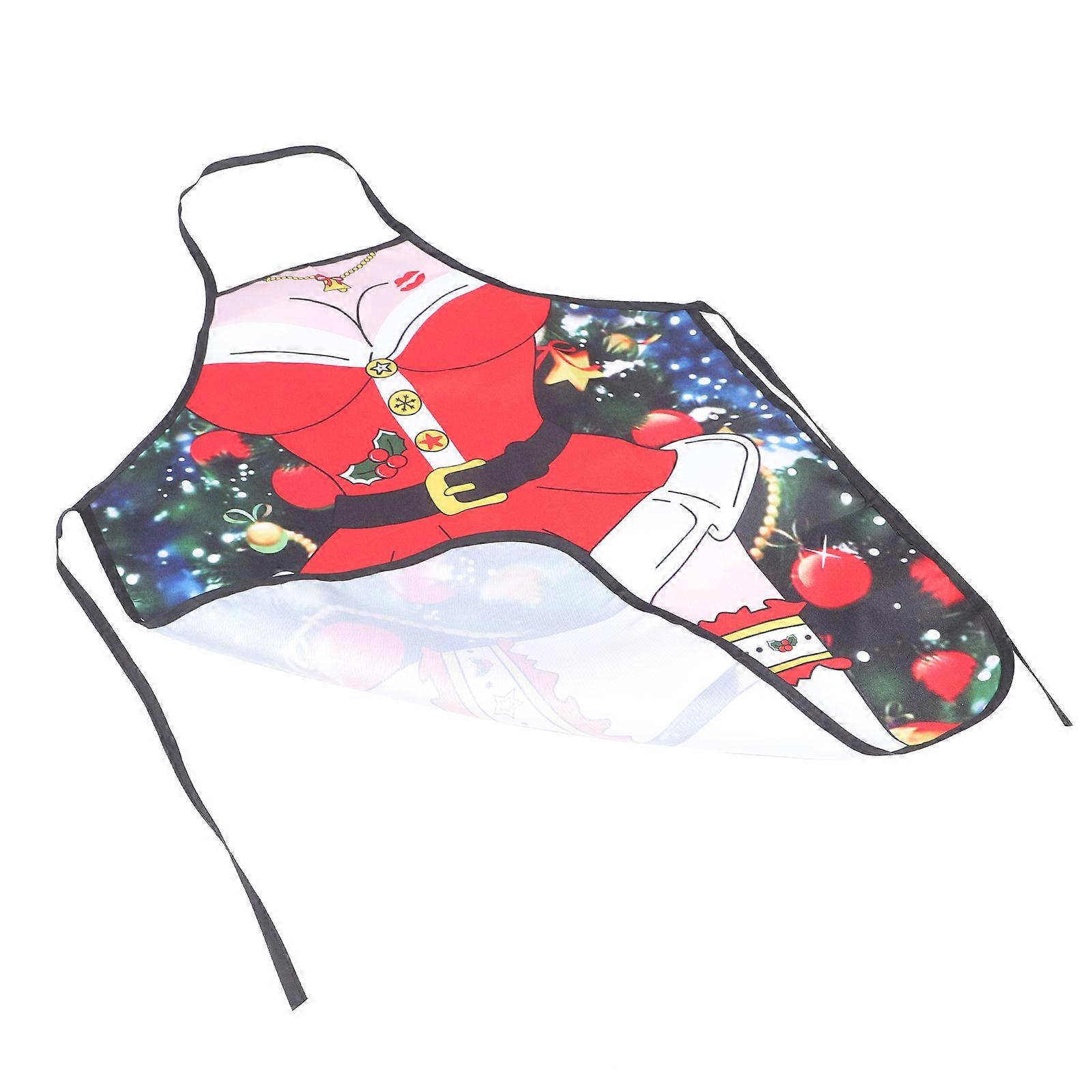 Cute Apron Christmas Santa Crafting Red 80.00X60.00X1.00cm 1Set