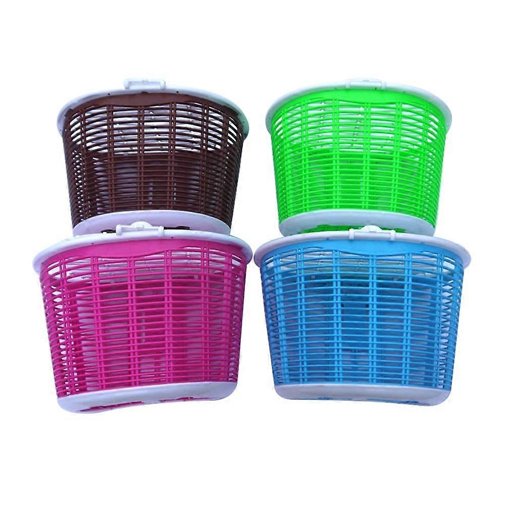 Front Bike Basket With Lid Scratch Resistant Bicycles Cargo Carrier 13.8 10.9 8.7in 1Pcs