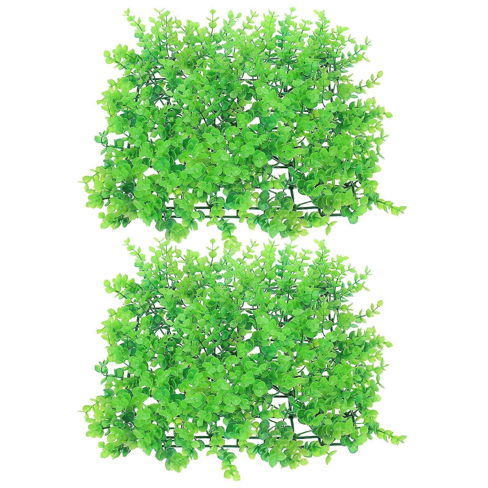 Artificial Grass Wall Panels Realistic Design Privacy Panel Wedding Party 9.8X9.8X2.8in 2Pack