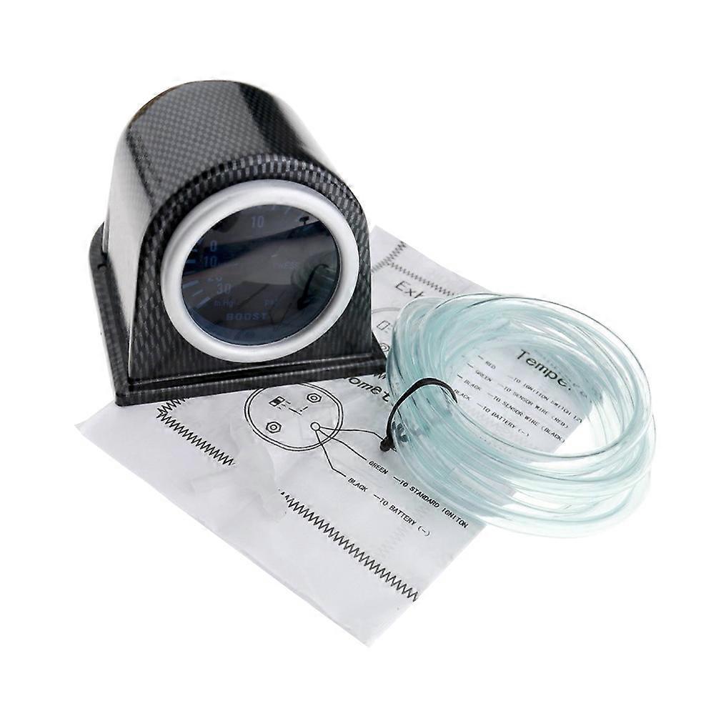 Car Gauges 55MM White Light Auto Car IN-HG PSI Meter with Plastic Material for Accurate Pressure Detection 1Set