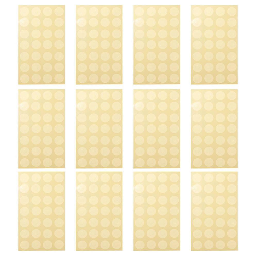 Self Adhesive Transparent Hole Reinforcers   12 Sheets for Binder Paper Stickers, Office Use, Loose Leaf Repair