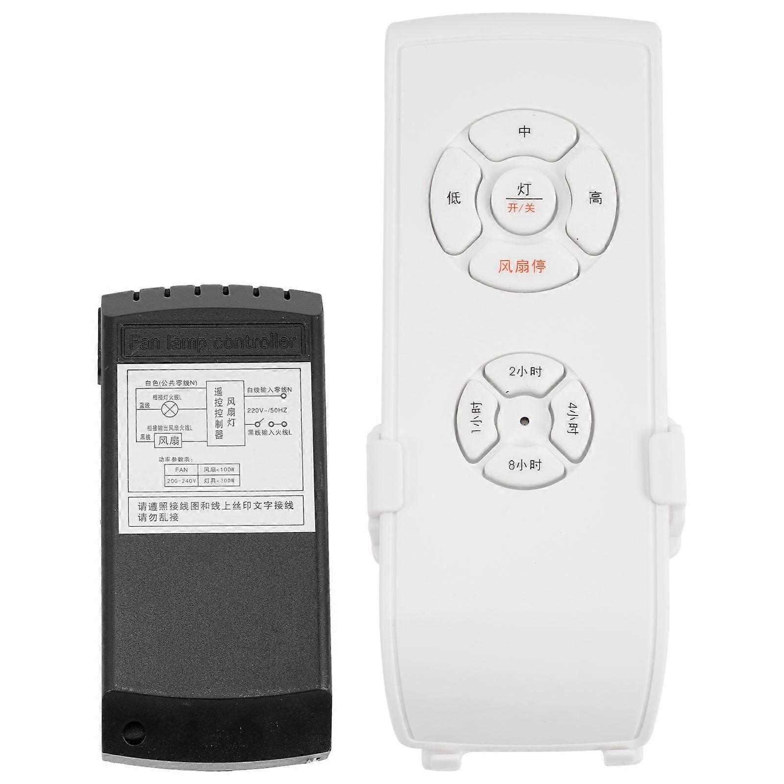Ceiling Fan Remote Control Kit with Wireless Function for Home Ceiling Fan and Lamp Light Control