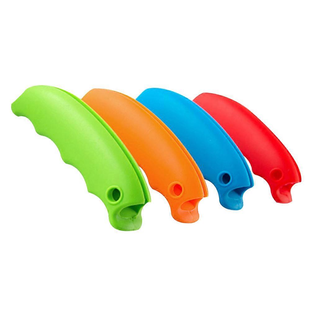 Kitchen Bag Clips Save Effort For Reusable Bags 4Pcs Silicone Random Color