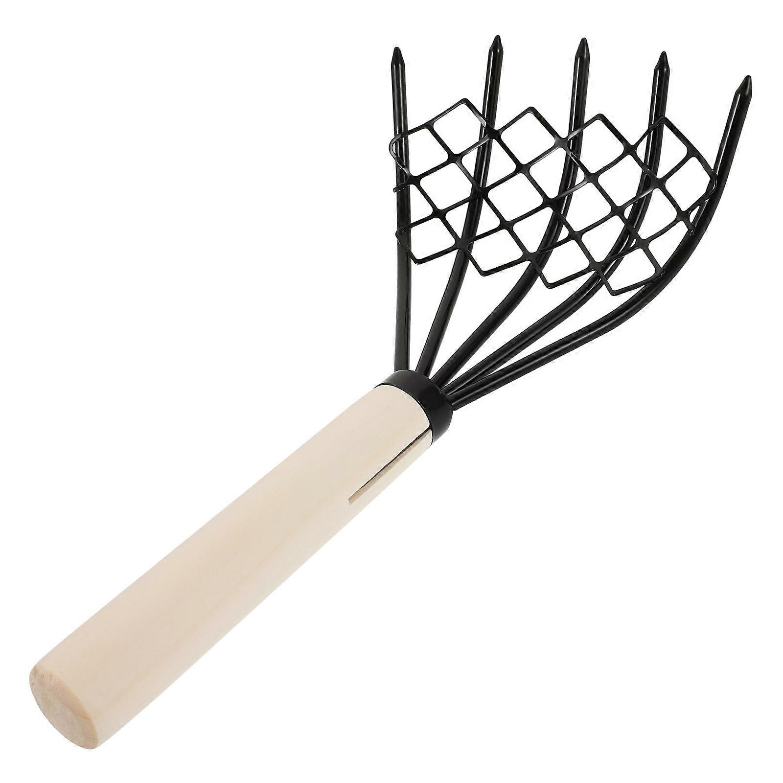 Beach Clam Rake Carbon Steel Shell Digger for Digging Seafood 2Pcs Set