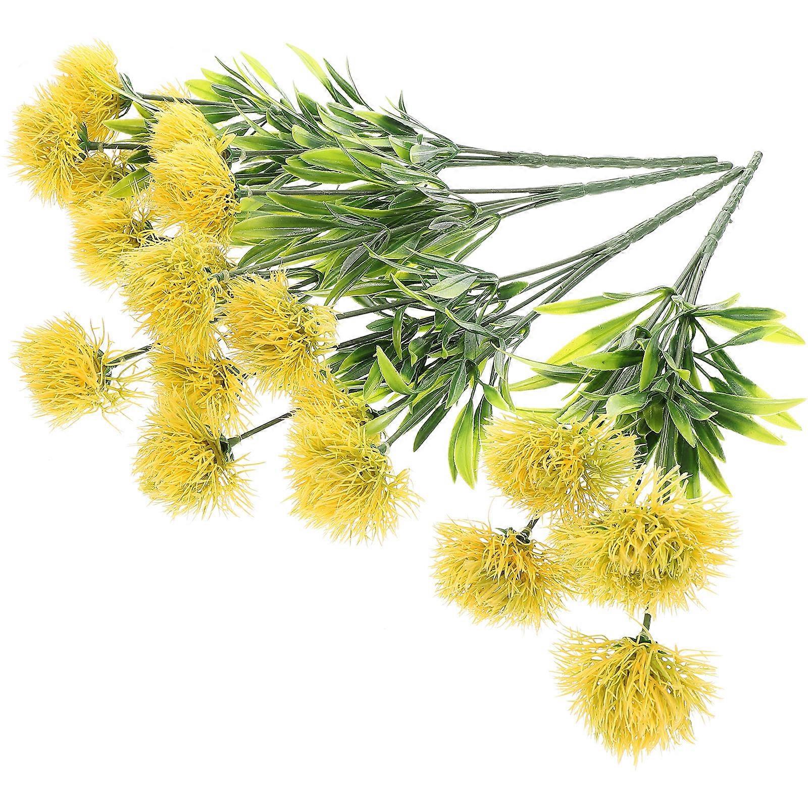 Rustic Style Dandelion Decors Plastic Yellow 30x6cm Homeowners