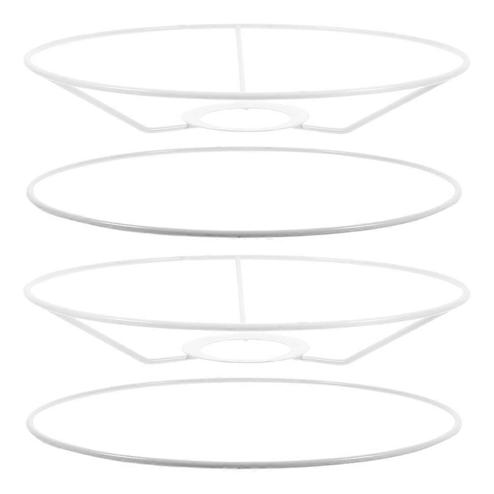 2 Sets DIY Lampshade Frame Light Shade Ring Rack for Table Floor Pendant Lamps Base Compatible Versatile Home Lighting