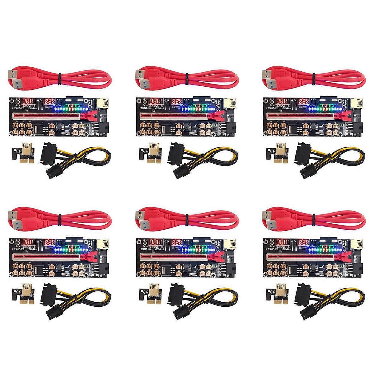 VER018 PRO PCI-E Riser Card USB 3.0 Cable 018 PLUS PCI Express 1X To 16X Extender PCIe Adapter for B