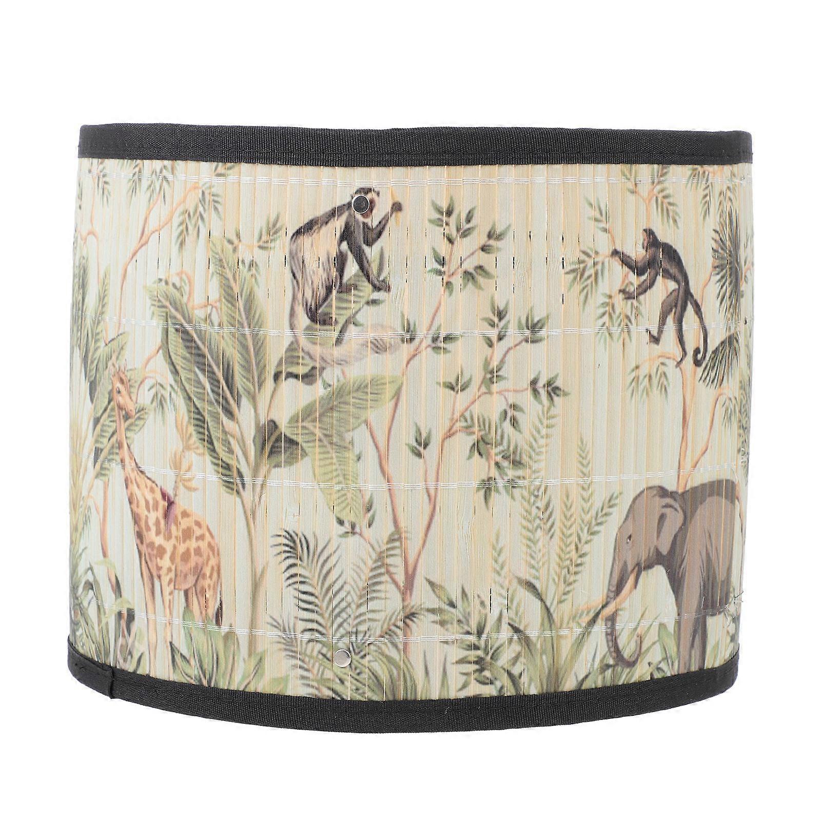 Bamboo Lampshade Iron Frame Create Romantic Warm Atmosphere Room 1Pc