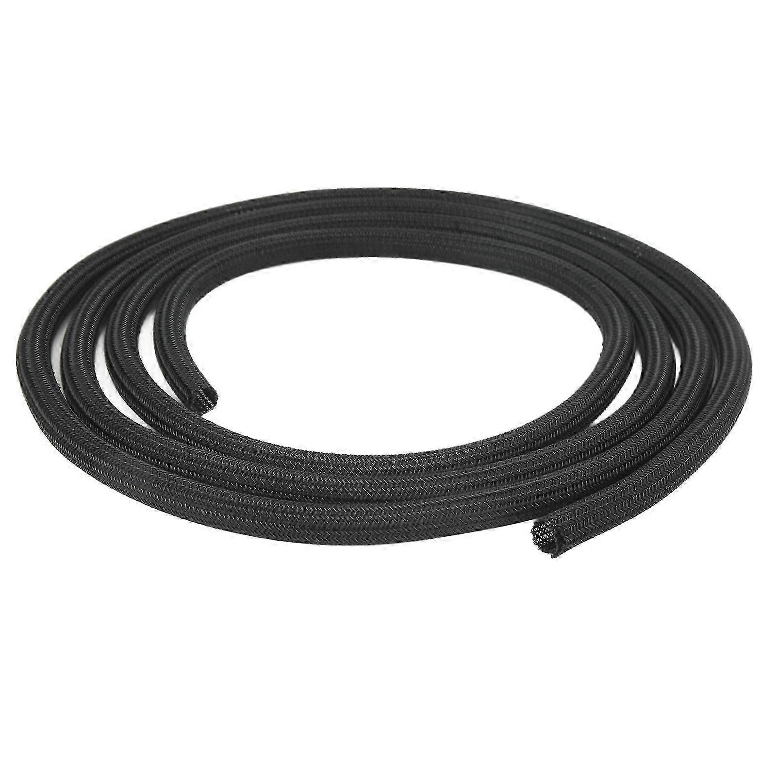 Cable Sleeve 1/2in Diameter Polyethylene Prevent Pets Chewing Black Cord Protector 7.5m/25ft