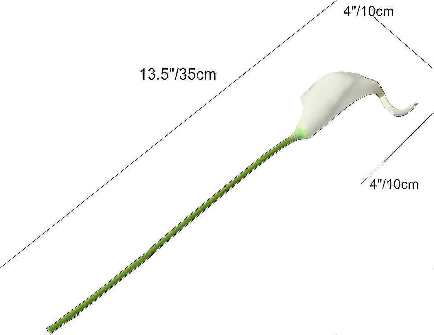 20 Yapay Calla Zambak Çiçeği Seti - Ev Mutfak Dekorasyonu İçin İdeal (Beyaz)