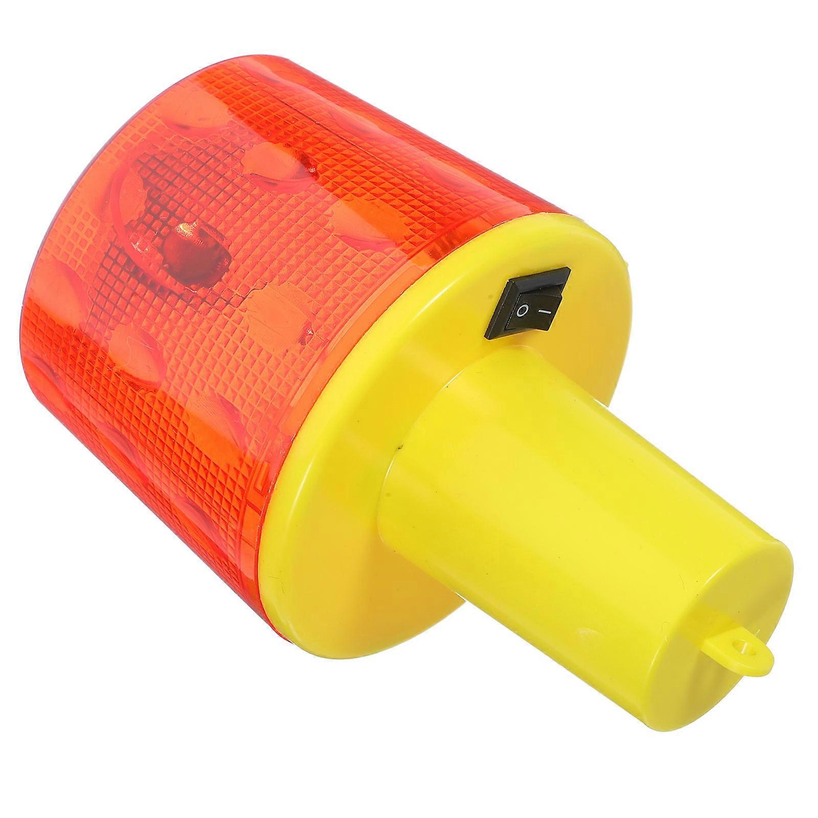 Solar Strobe Warning Light Signal Light for Lighting Use Red Plastic Waterproof