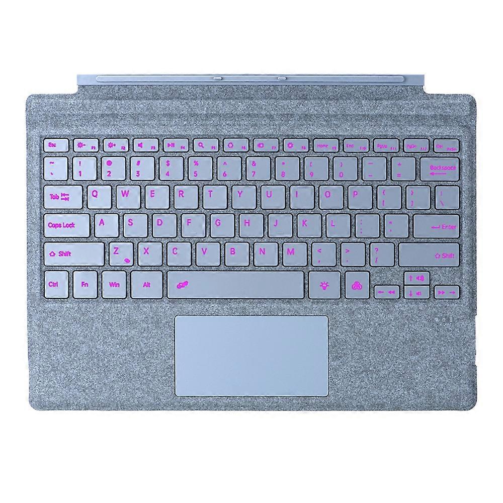 1089D Pour Microsoft Surface Pro 7 + 7 6 5 4 3 Tablette rétroéclairée colorée compatible Bluetooth Clavier w