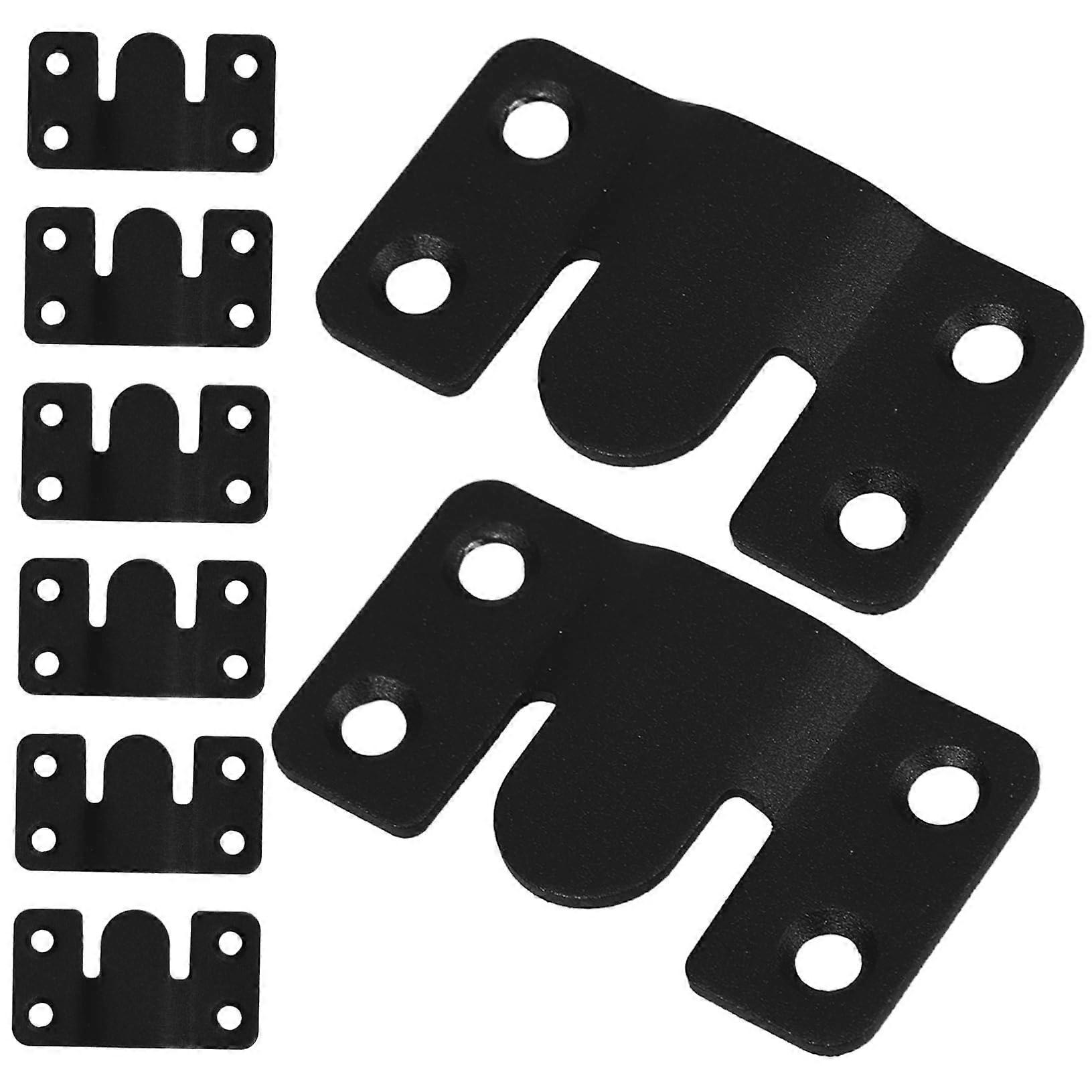 Invisible Stainless Steel Brackets for Furniture - 8 Sets, Easy Installation, Durable Hidden Connectors for Beds, Shelves, and Cabinets