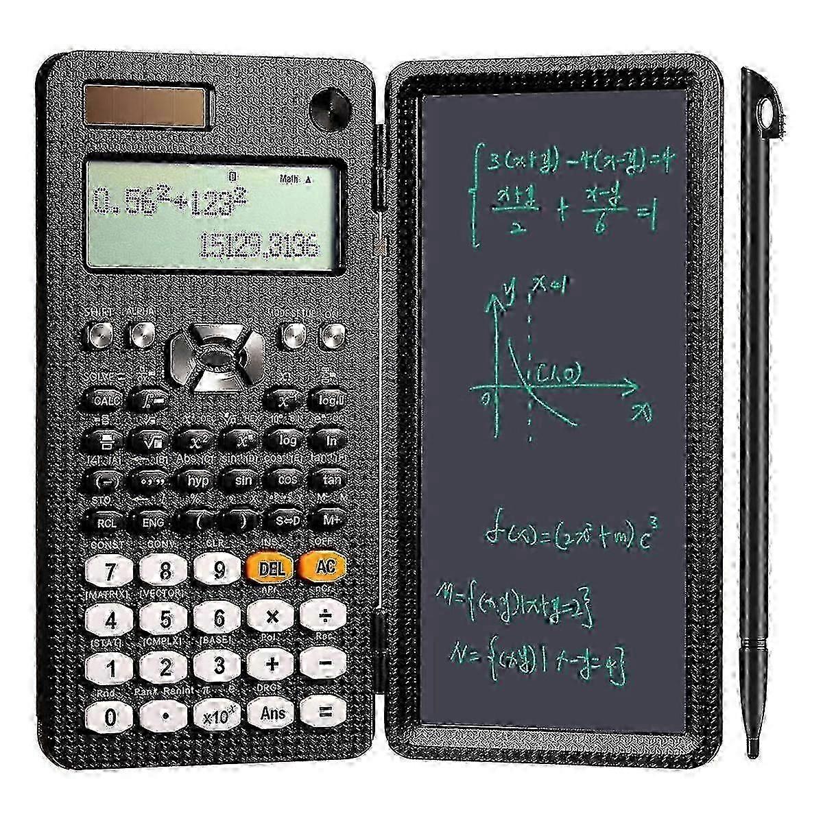 Scientific Calculator With Lcd Writing Math Calculator Suitable For School Solar Calculator (991es, 417 Functions)
