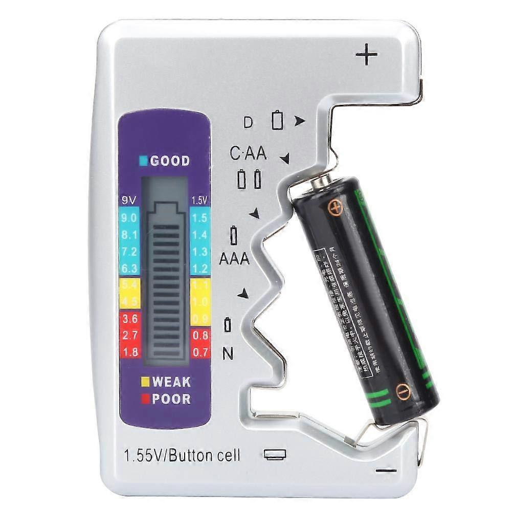 Battery Tester, Battery Capacity Detector, AA/AAA Battery Tester, Button Cell Batteries for Measuring Battery Power (AAA)