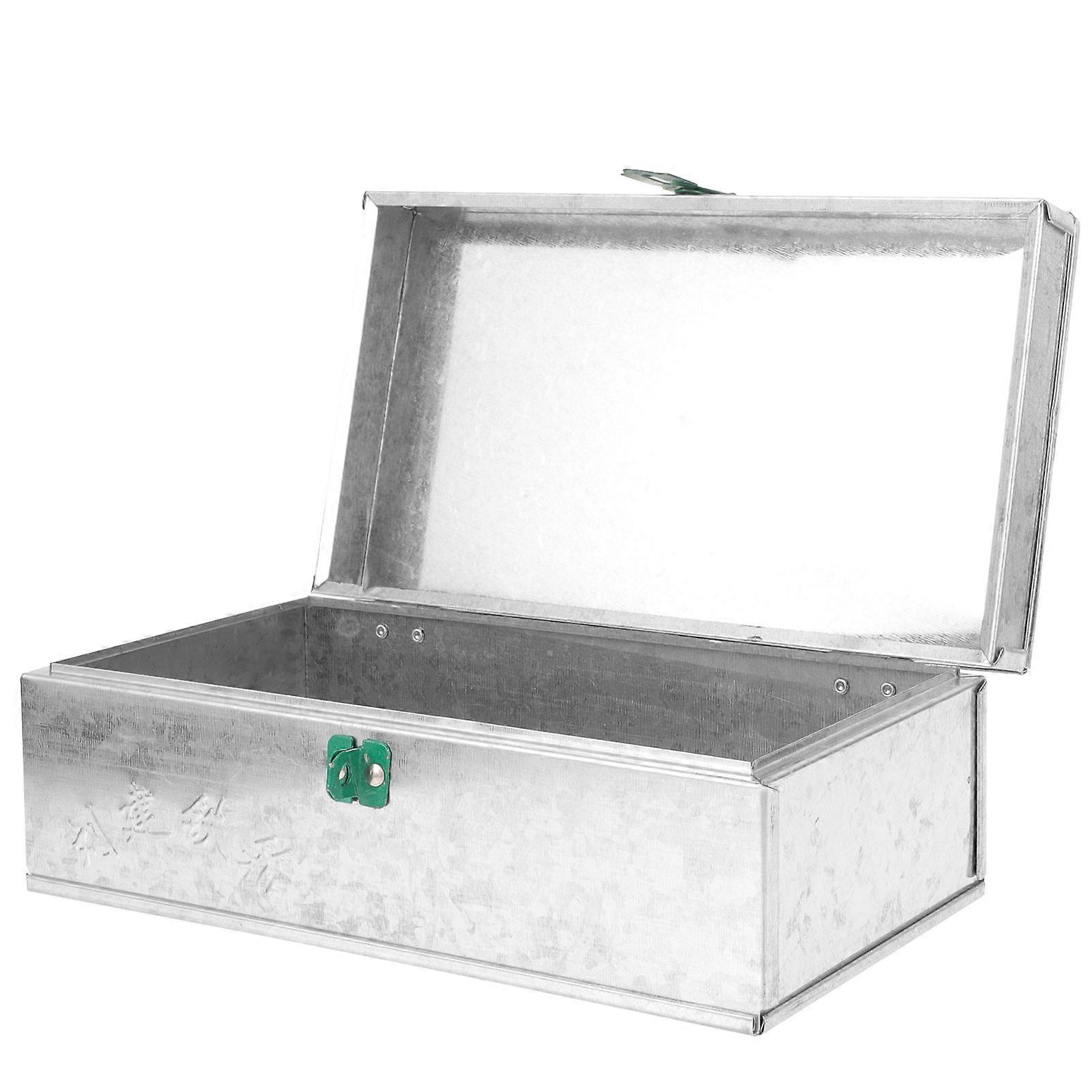 Tool Storage Case Iron Storage Box Outdoor Activities Lock .82X5.50X2.75in Storage 1Set