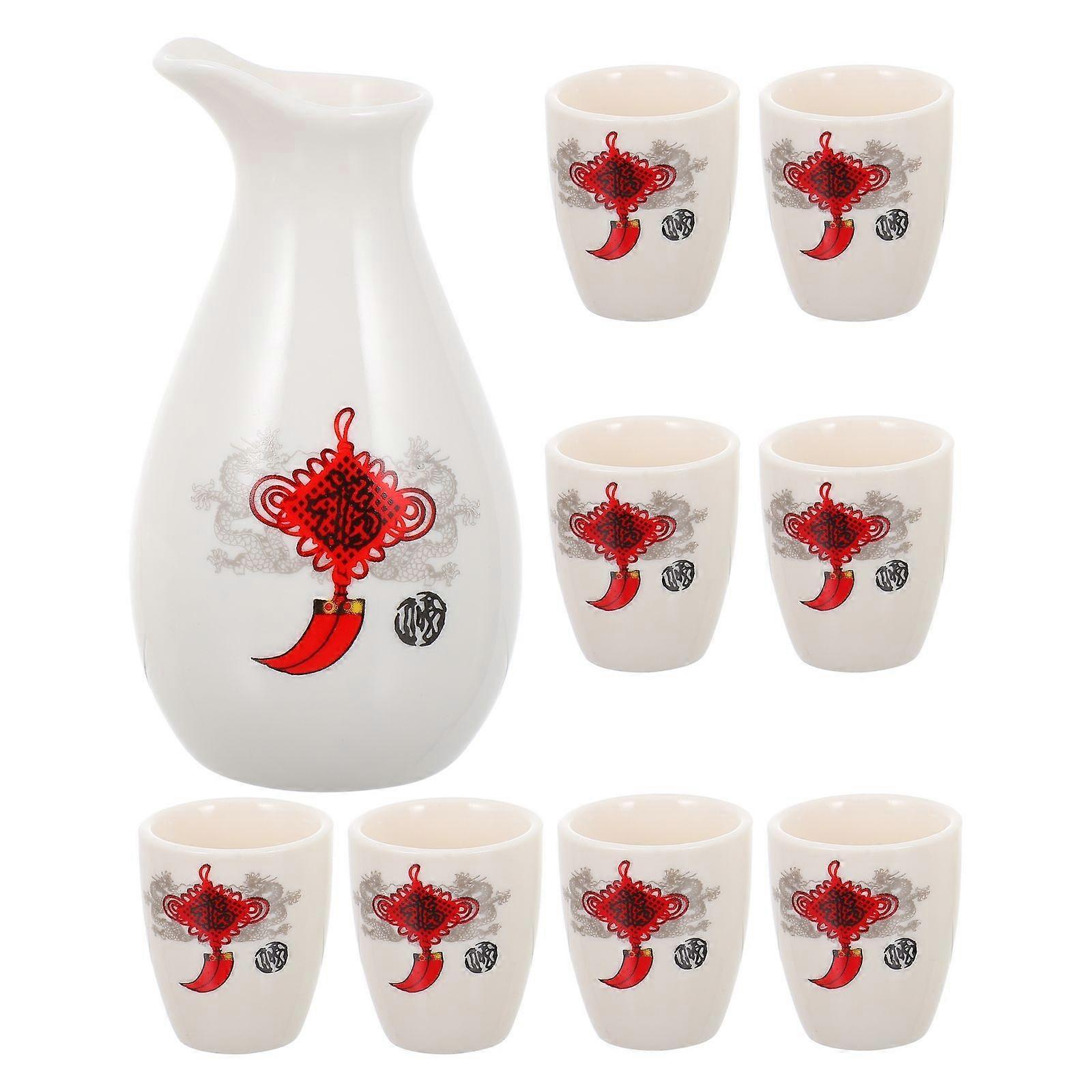 Serving Sake Ceramic Sake Pot Drinkware Elegant Friends 1Set