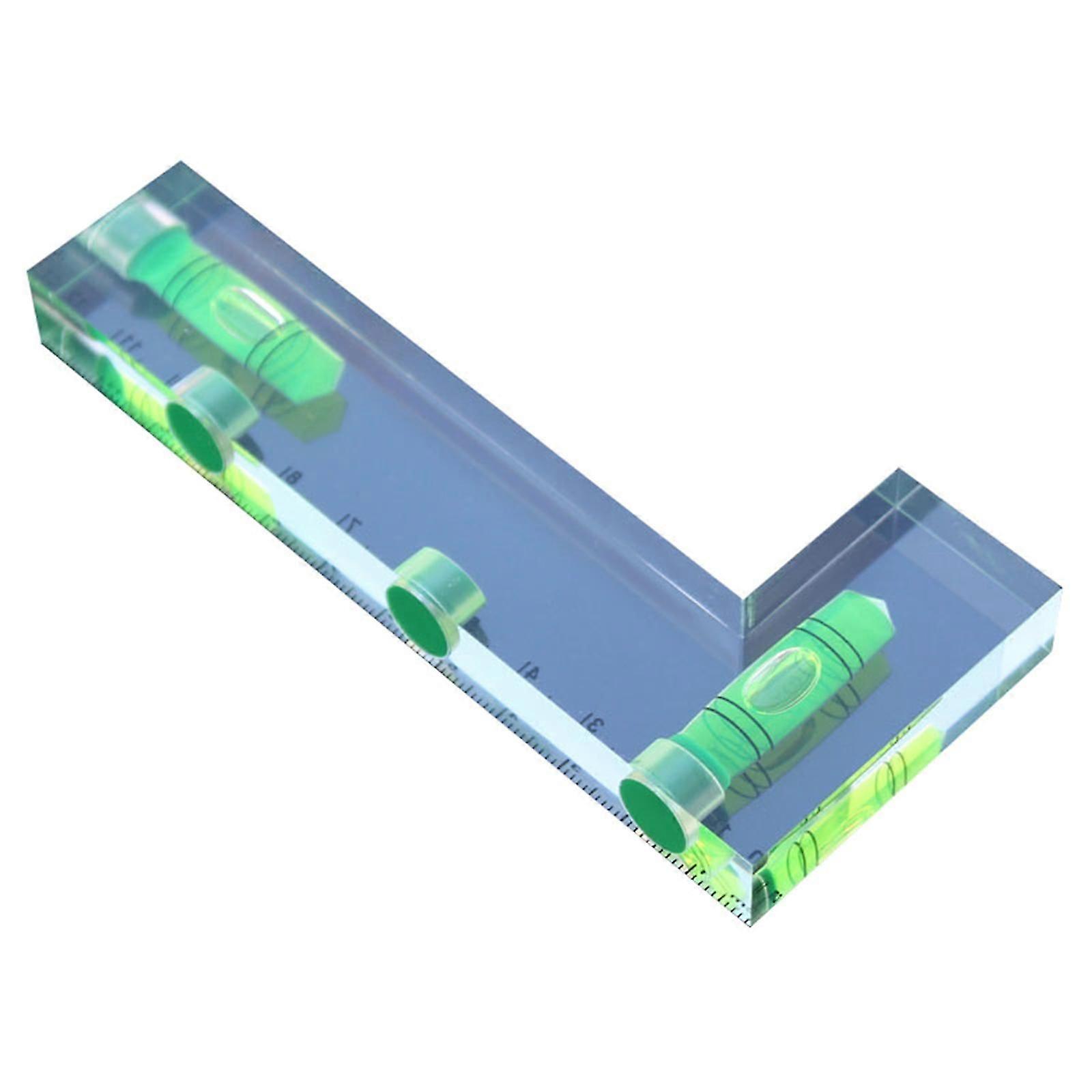 Durable L shape Bubble Level with Strong Magnetic 120mm Clear Level Plastic Reliable Tool for Precise Measurements