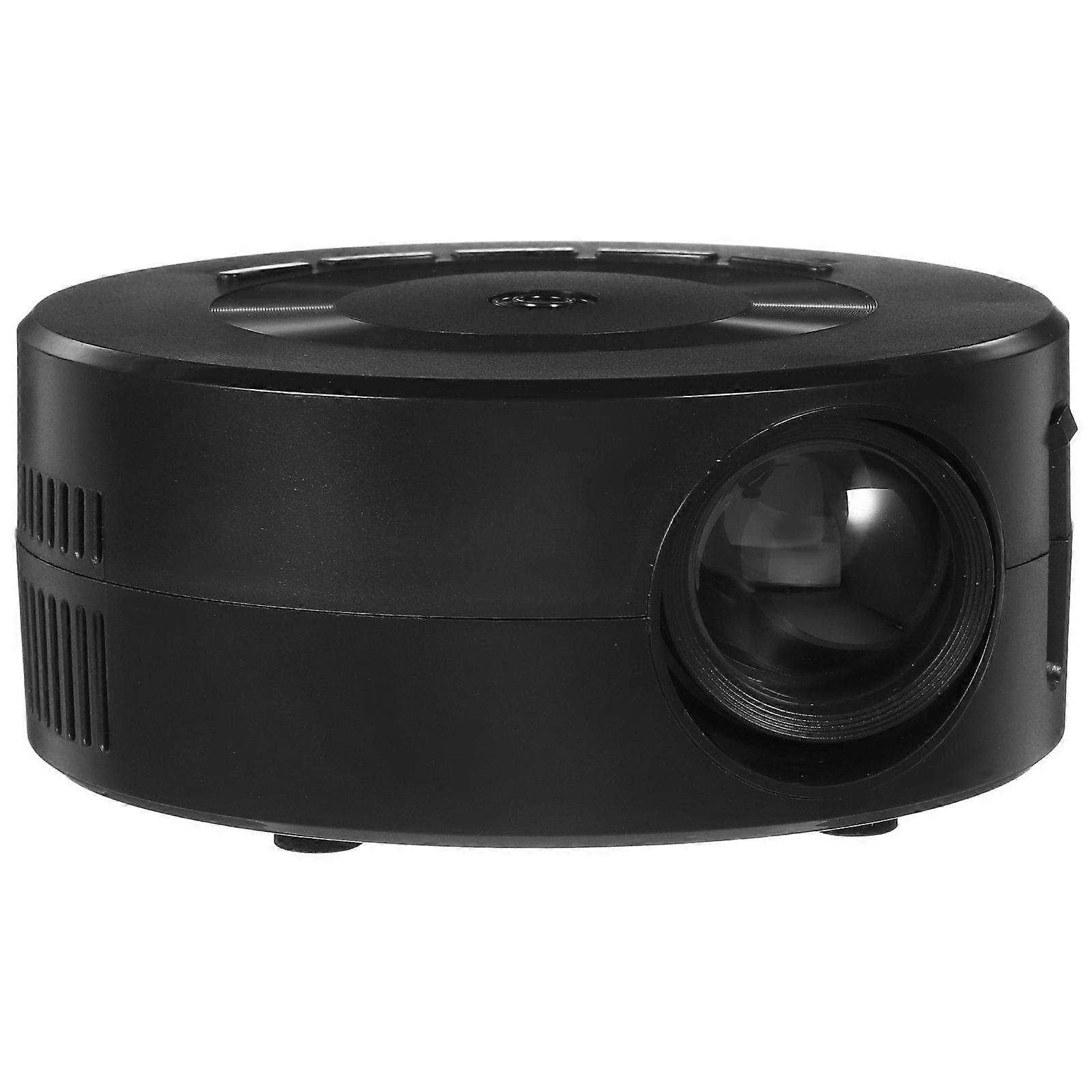 Portable Media Projector For Children 1080p Projection 4.3X4.3X1.9Inch Black 1Pack