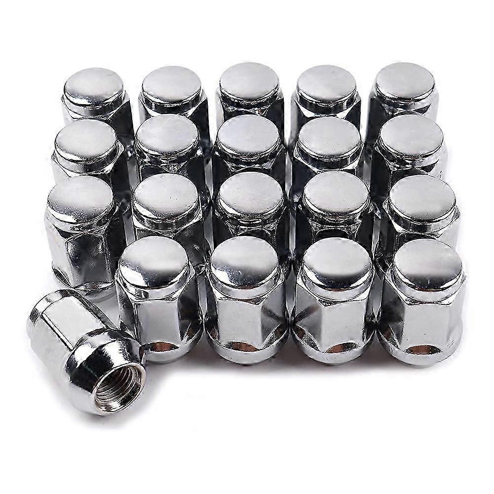 20Pcs 14X1.5 Lug Nuts - 19mm Lug Nut 1.38 inch Tall 3/4 inch Hex Chrome Lug Nuts, for 1999-2021 1500
