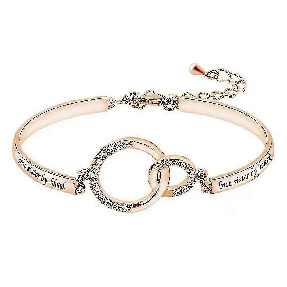 Friendship Bracelet Gift For Best Friend Glitter Wrist Jewelry Adjustable Length For Girls