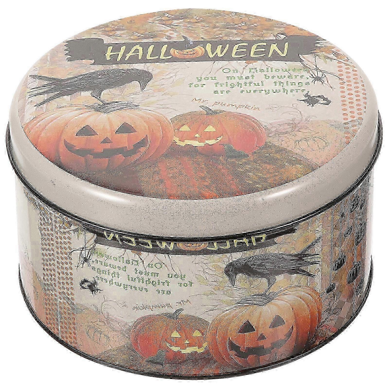 Halloween Metal Storage Box for Cookies and Candy
