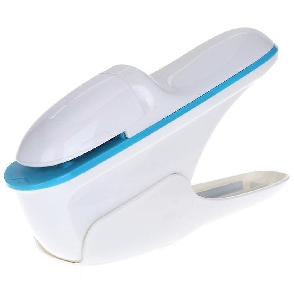 Handheld Mini Stapler Staple-Free for Paper Binding in White - Office Business School Compatible