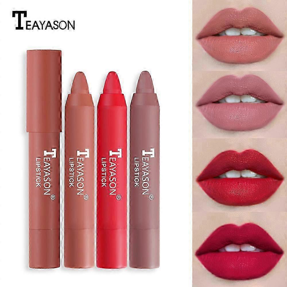 Cross-border matte lipstick color-enhancing moisturizing lip gloss easy to color lip glaze cross-border special rotating lipstick pen No. 6