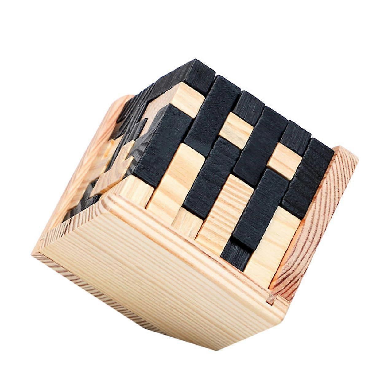 Kongming Castle Toy Luban Lock Interlock Key Puzzle Toy for Children - Wooden Unlocking Playset