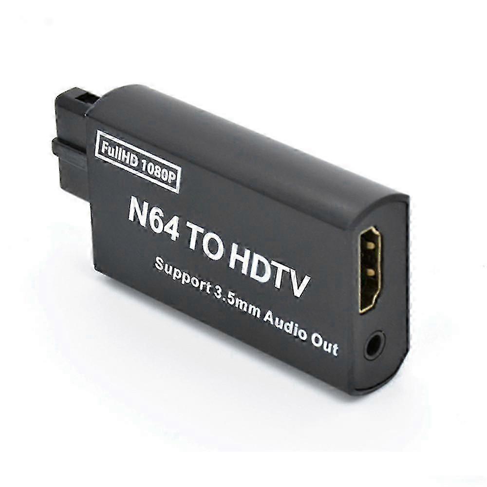 N64 to HDMI Converter HD 1080P Game Console N64 to HD TV Adapter Plug and Play Compatible with N64/S