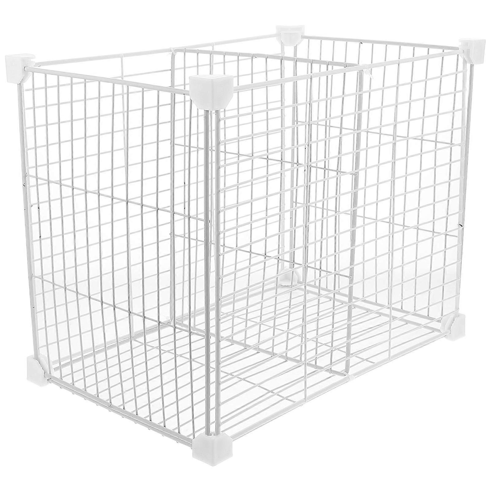 Ice Freezer Partition Bins with Wire Storage Organizer for Kitchen Pantry