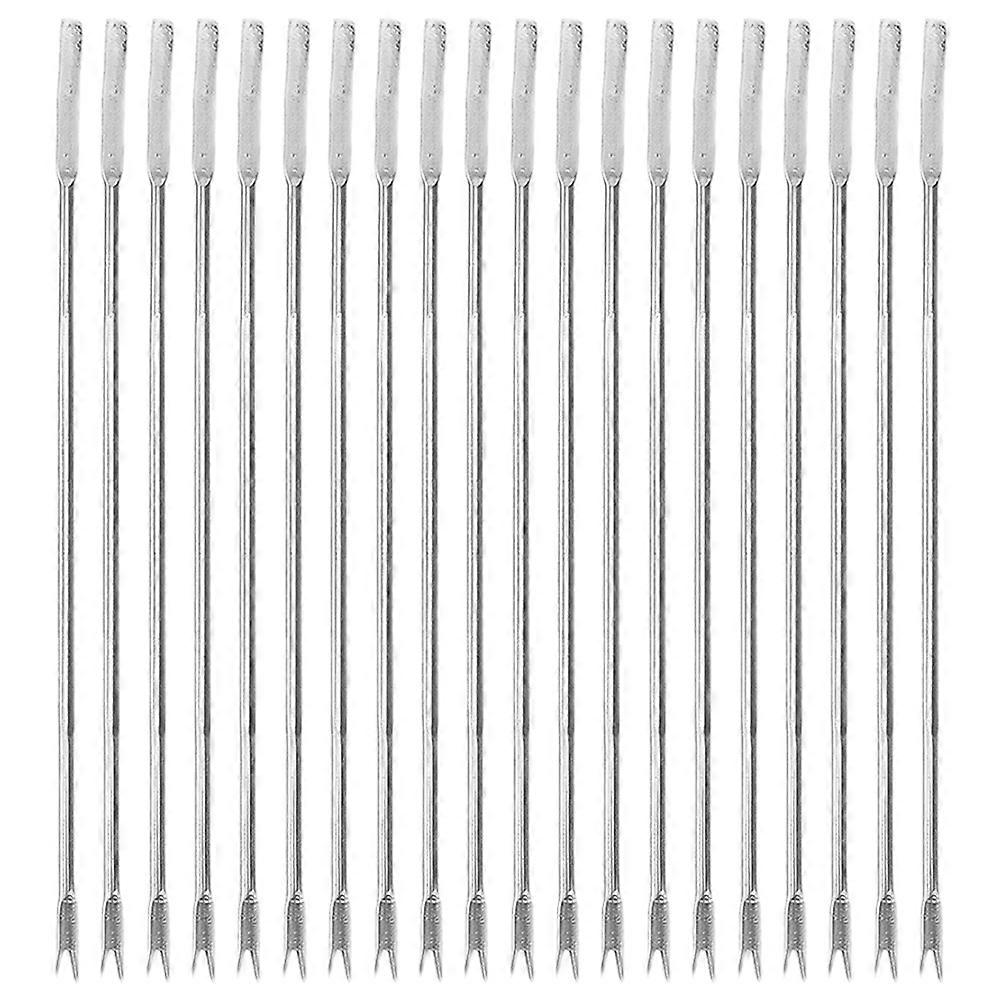 Crab Forks Crab Tools Ergonomic Handle Silver Color 16.50X0.60X0.30CM 20Pcs