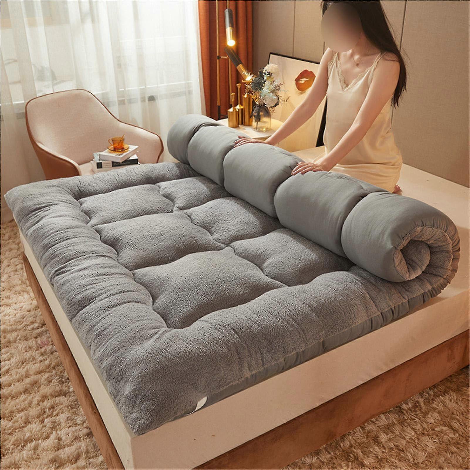 Japanese tatami mattress for single/double bed, foldable, comfortable and breathable, ideal for dormitories, camping, all seasons 001 100*200