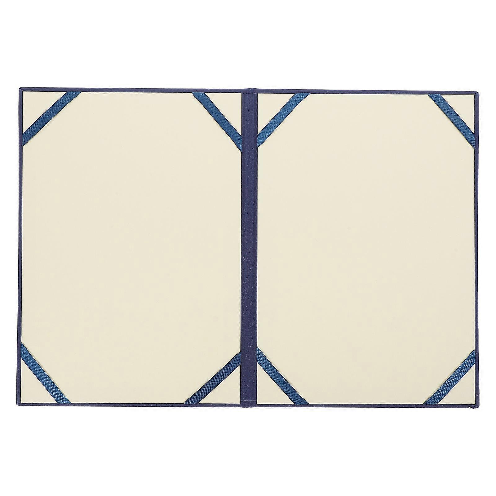 Blue Certificate Cover for Diplomas, Graduation & Achievement Certificates – Vertical/Horizontal Display, Classic Design, Document Protection